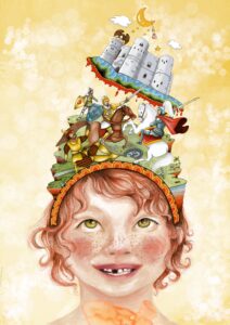 'Il bambino spettatore' illustrazione di Georgia De Angelis