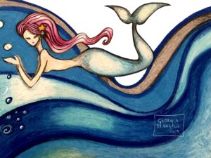 Sirena illustrazione di Georgia De Angelis
