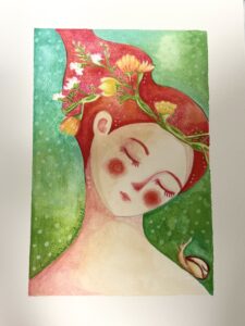 Silenzio in fiore, illustrazione di Georgia De Angelis